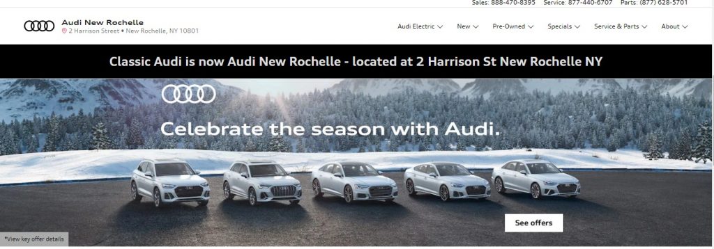 Audi New Rochelle website