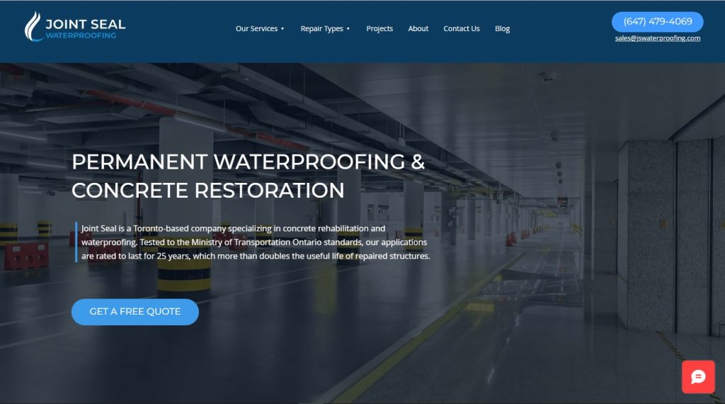 Joint Seal Water Proofing