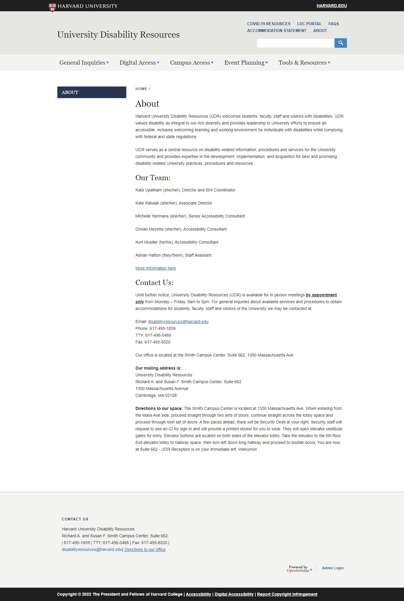 Harvard University Website Design