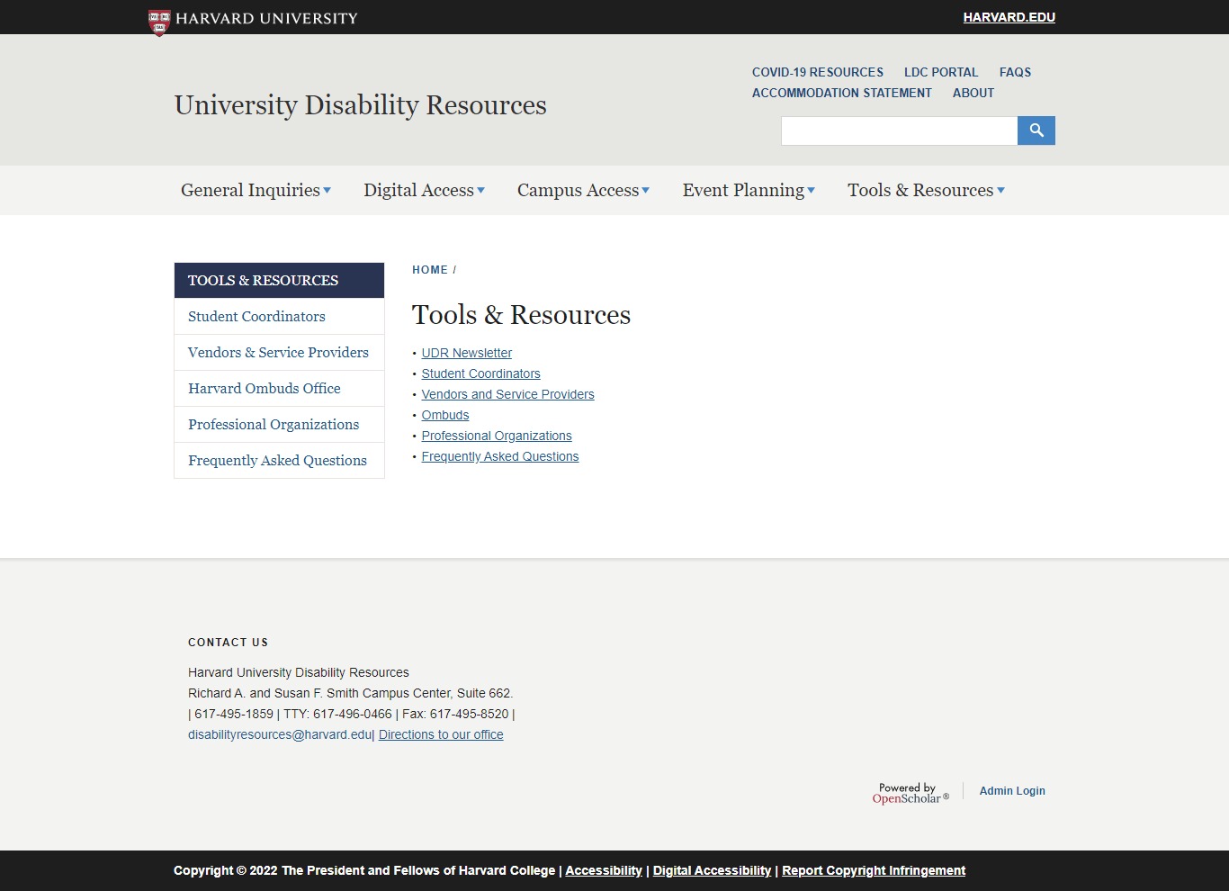 Harvard University Website Design