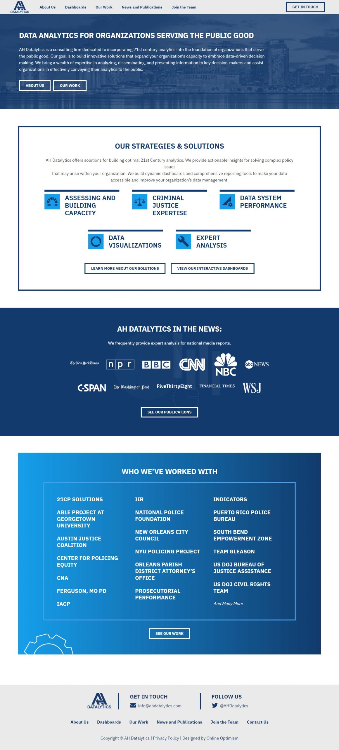 Datalytics Website Development