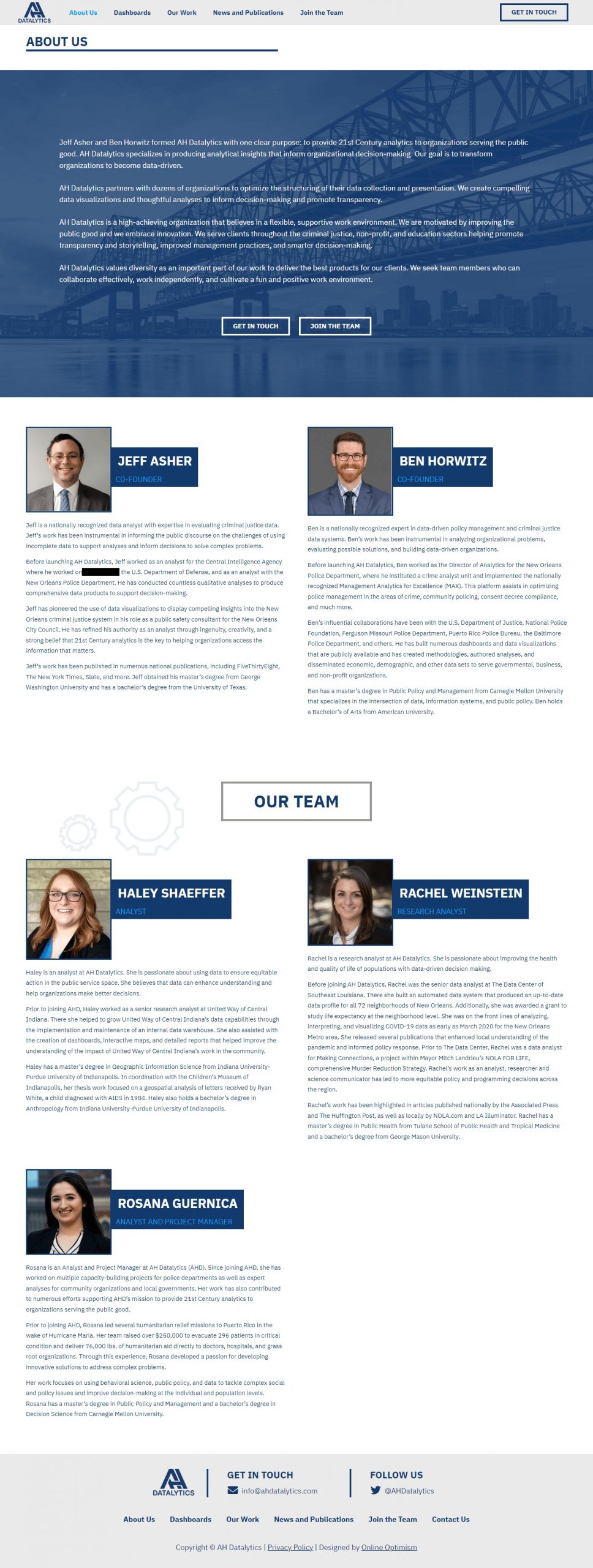 Datalytics Website Development