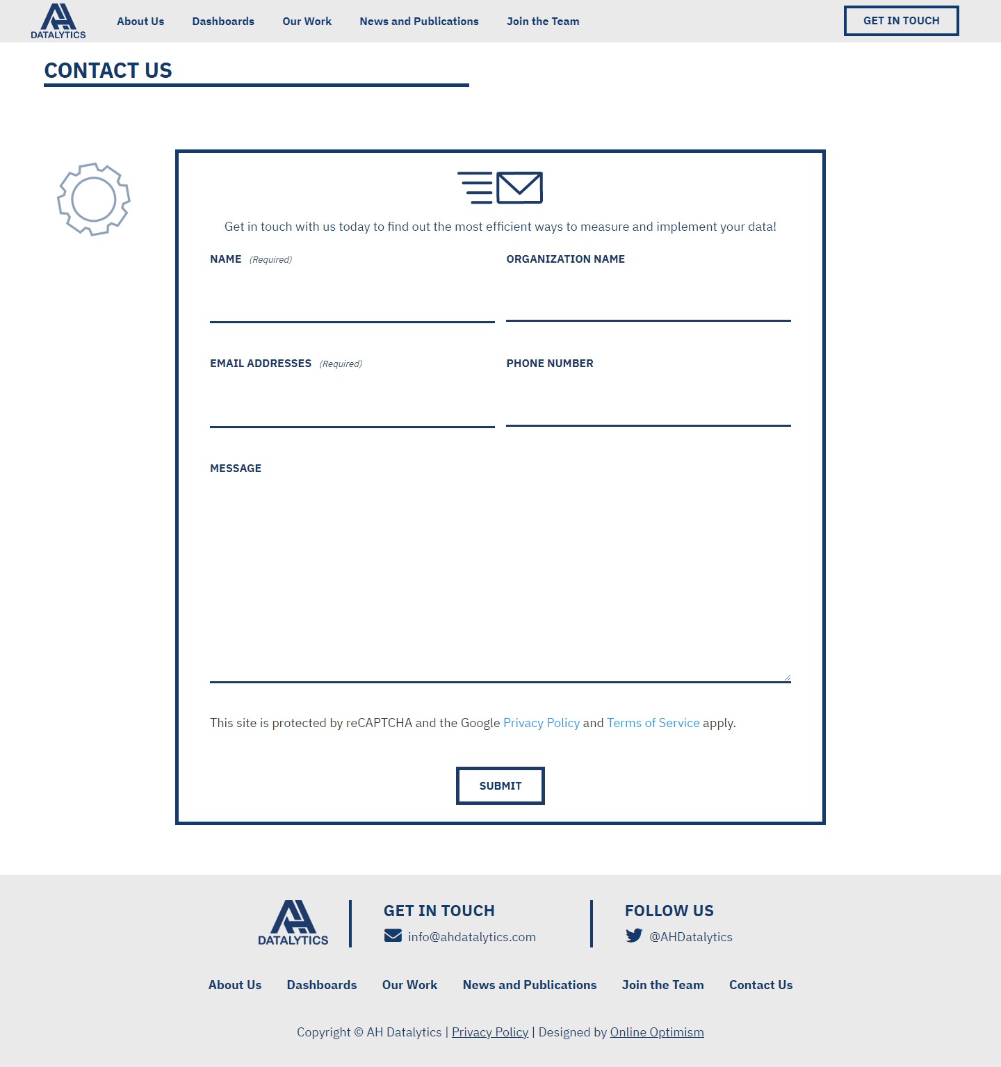 Datalytics Website Development