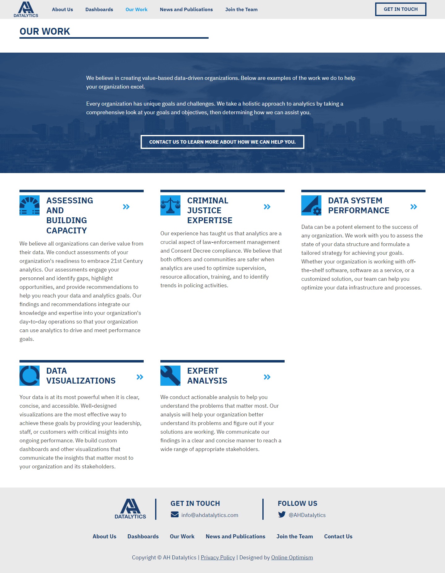 Datalytics Website Development