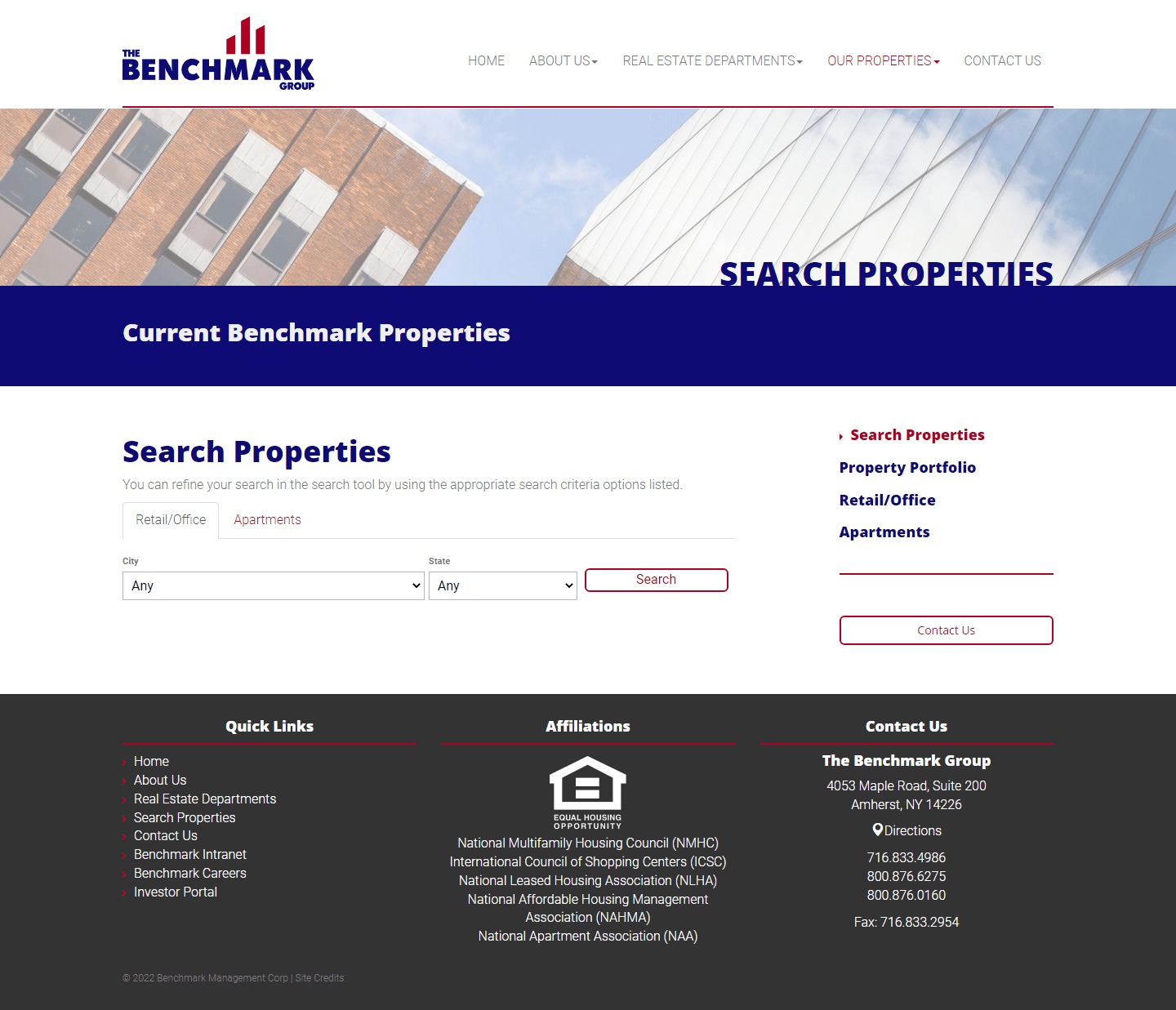 Bench Mark Group Website Development​