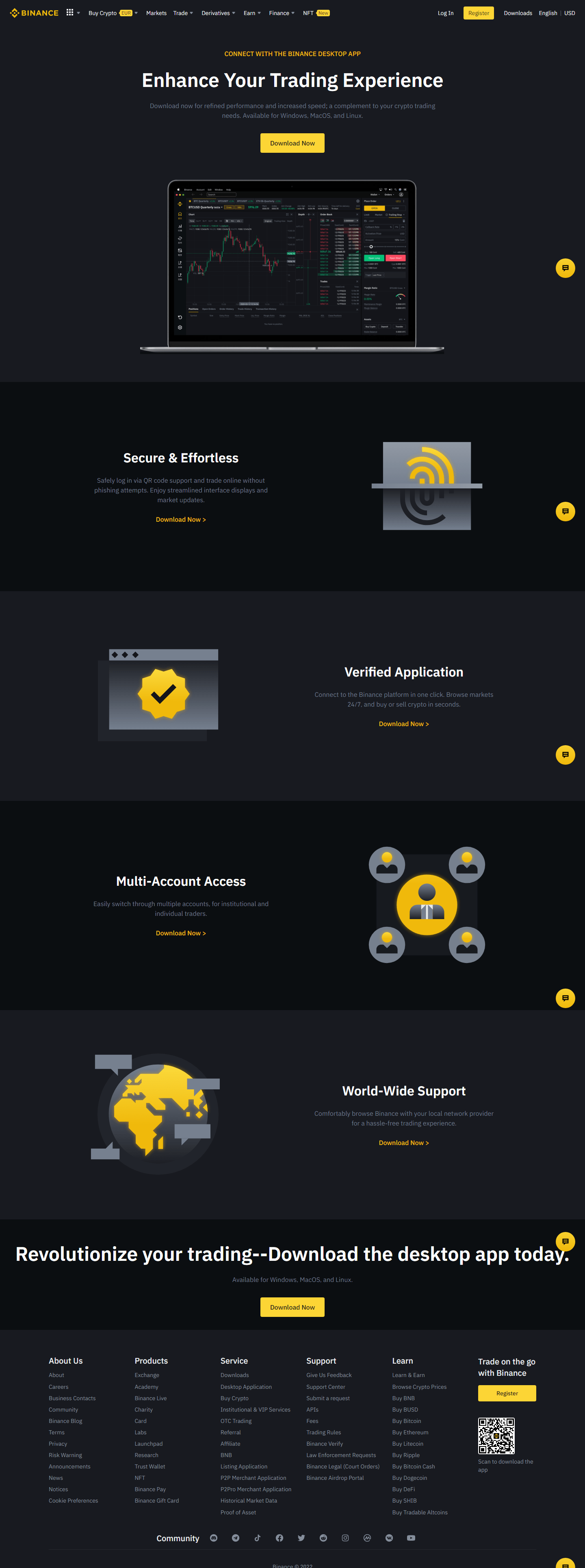 Binance website