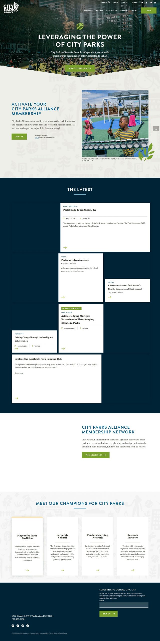 City Parks Alliance Social Media ADS