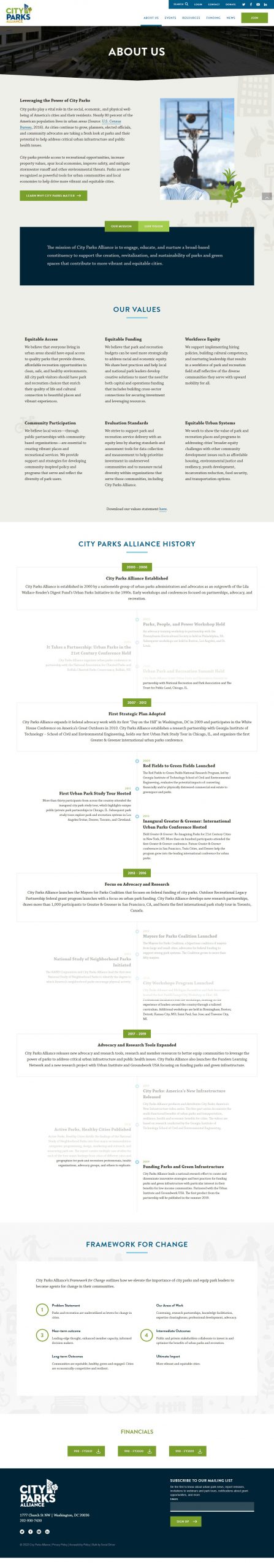 City Parks Alliance Social Media ADS