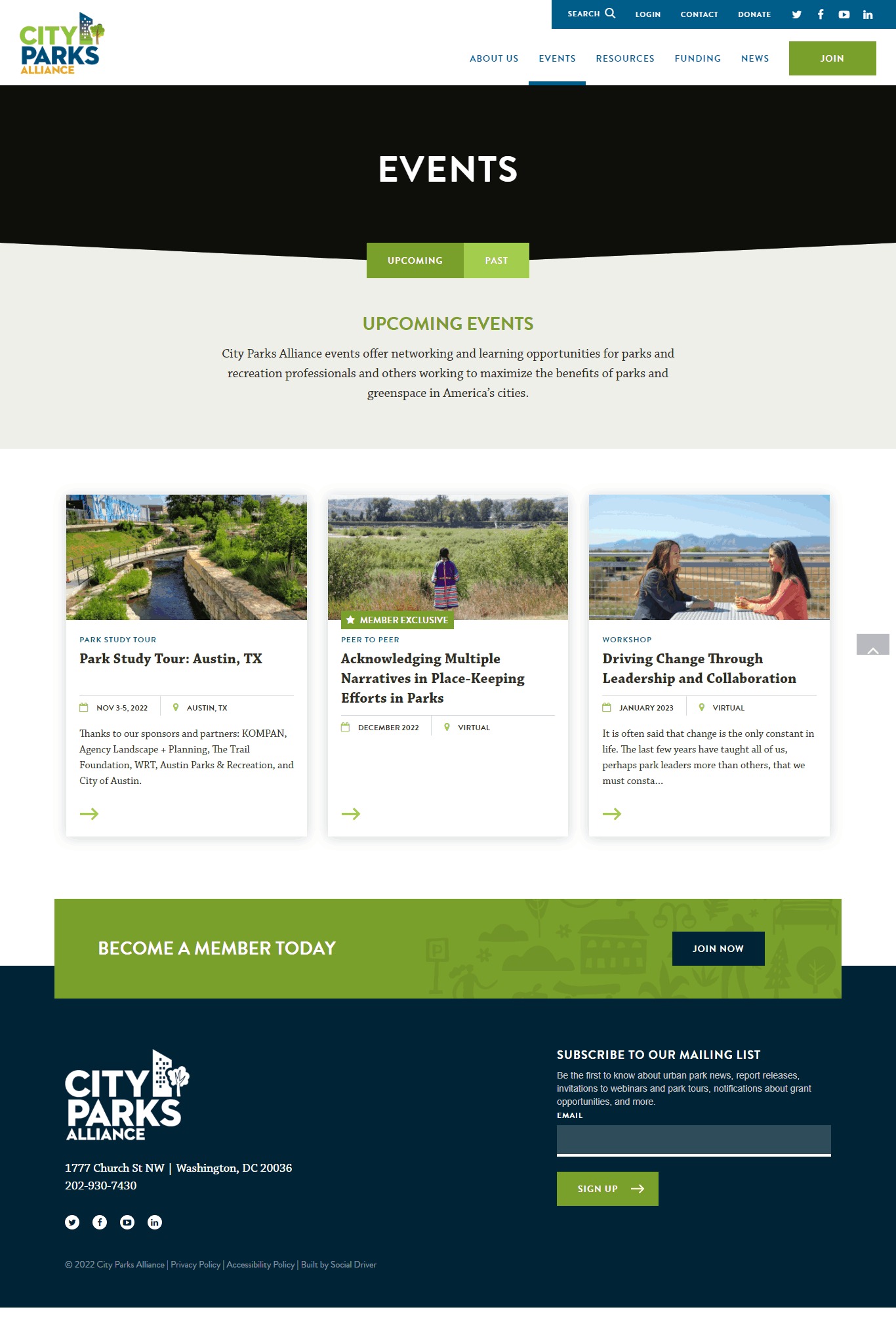 City Parks Alliance Social Media ADS