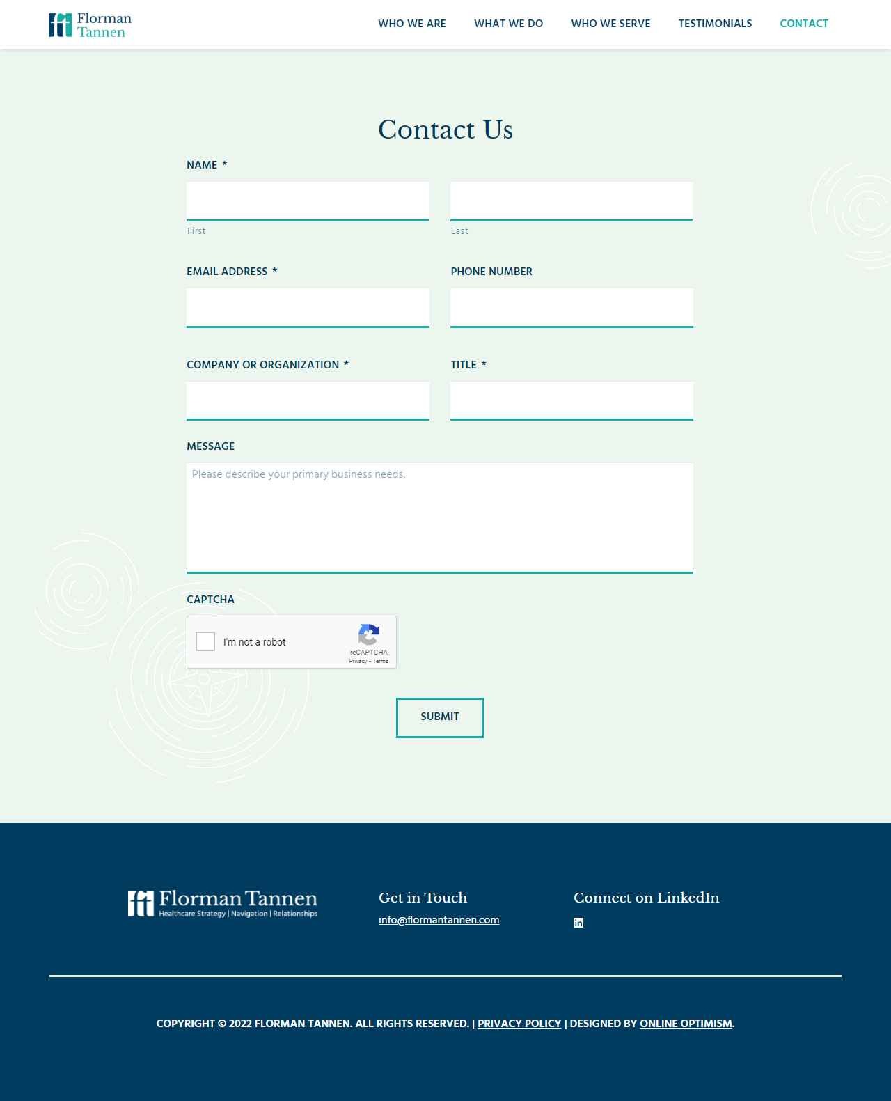 Florman Tennen Business Strategy