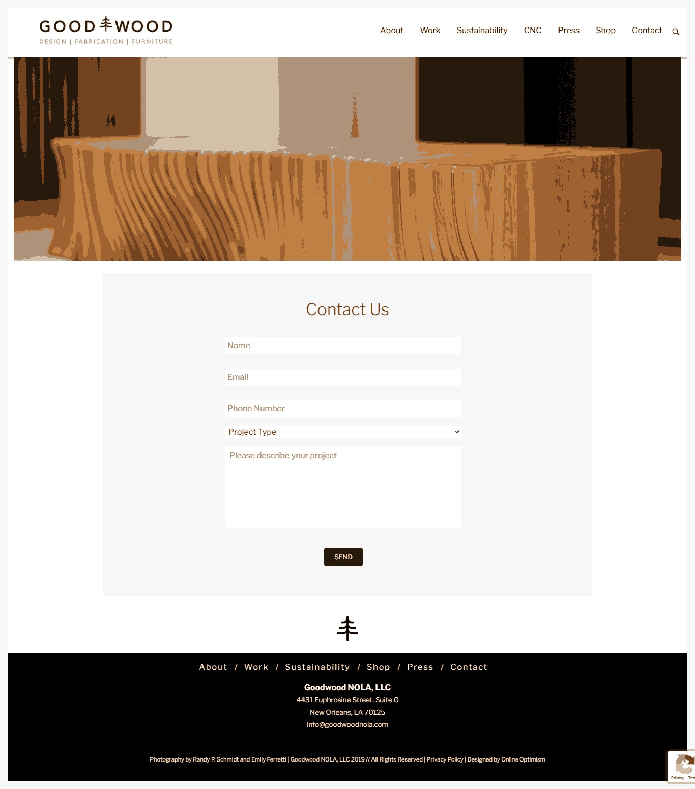 Good Wood Website Design