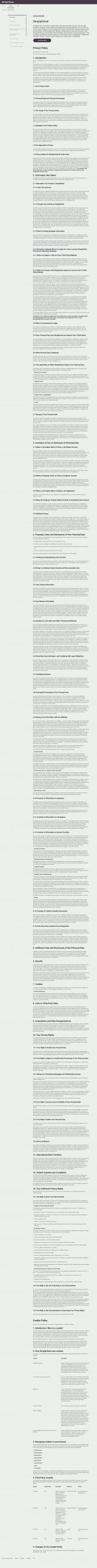 Simply Hired website Search Engine Optimization​