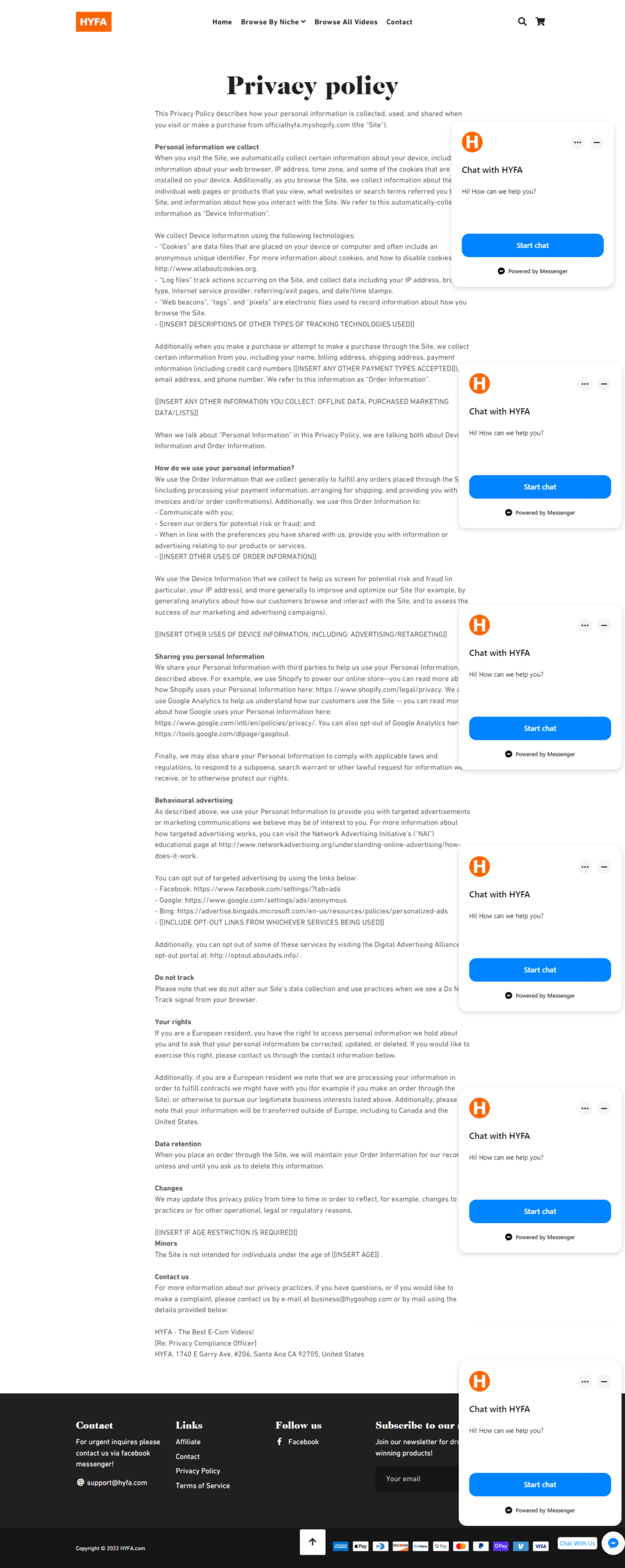 Hyfa Business Strategy​