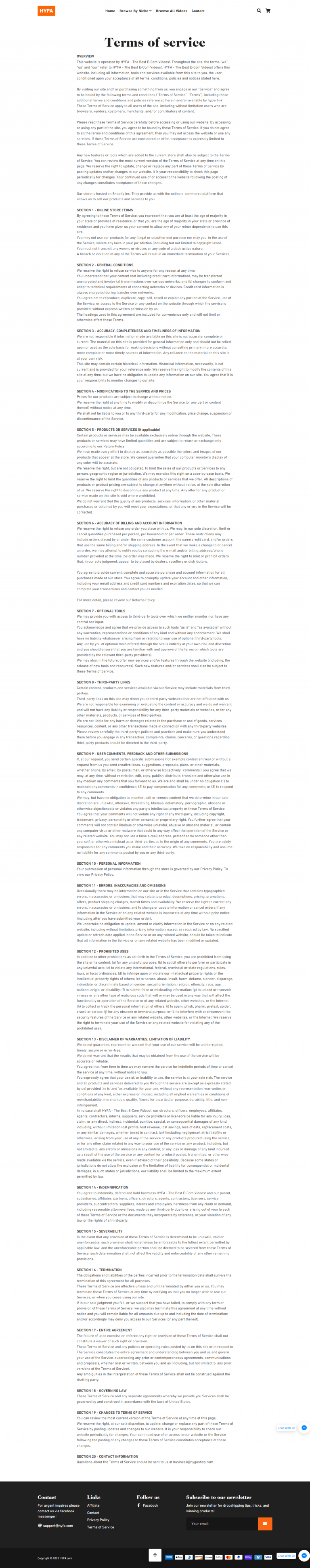 Hyfa Business Strategy​