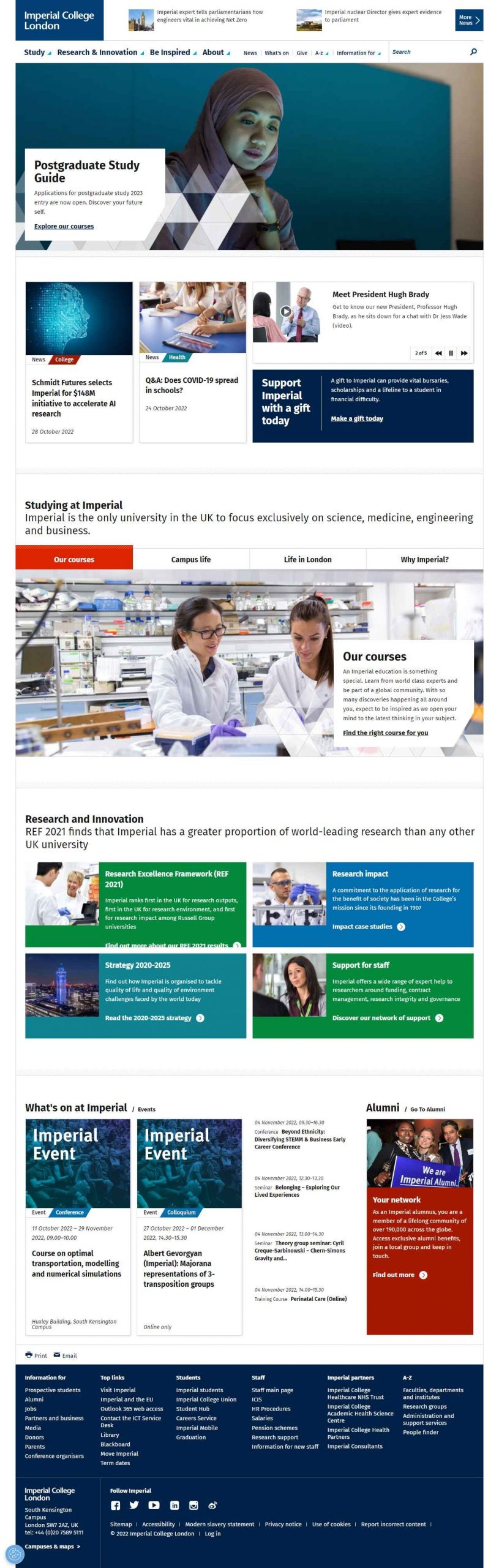 Imperial College London Marketing​