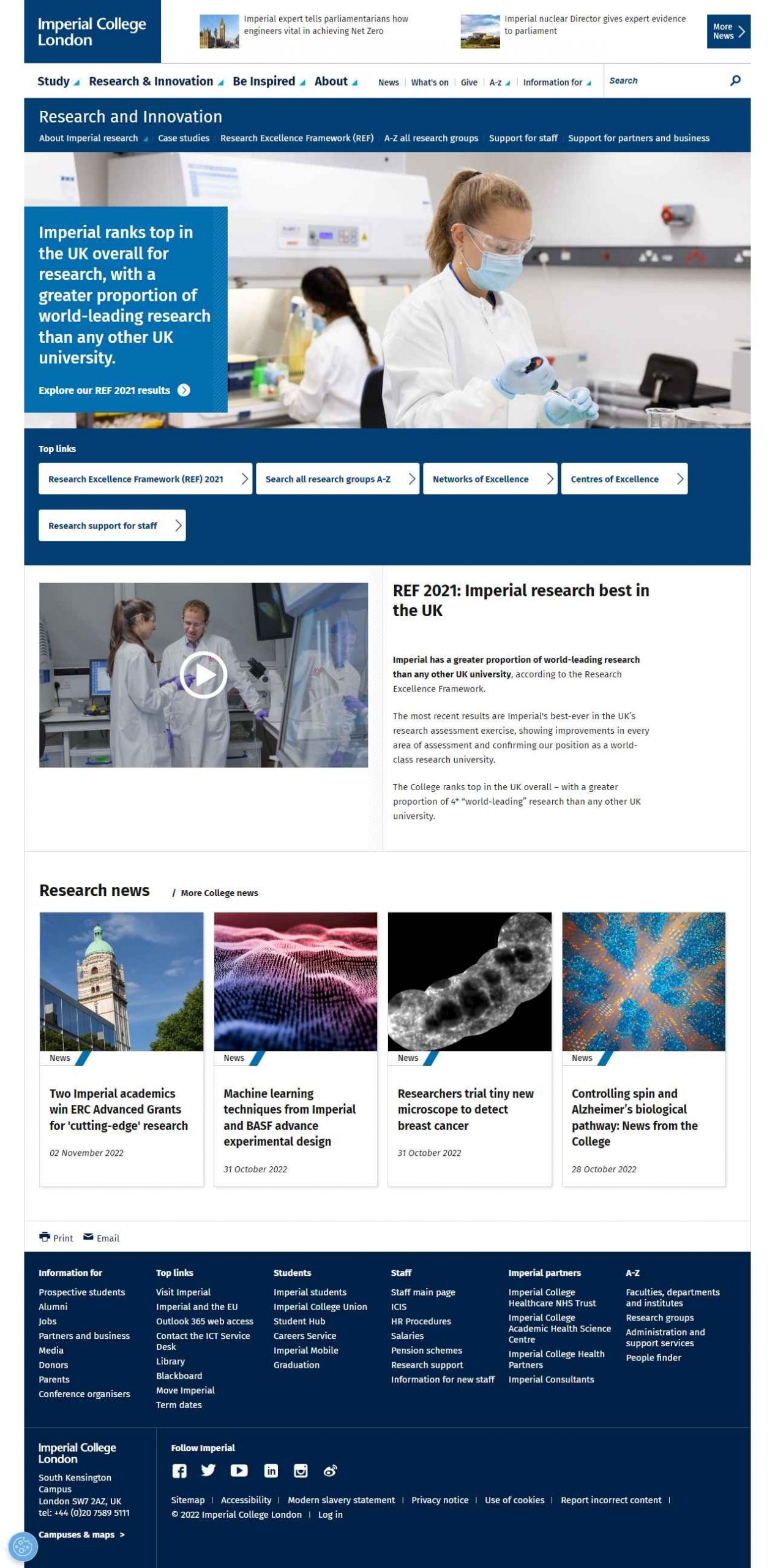 Imperial College London Marketing​