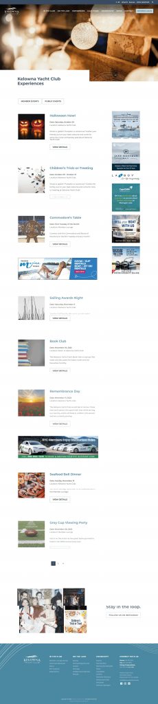 Kelowna Yacht Club Graphic Design​