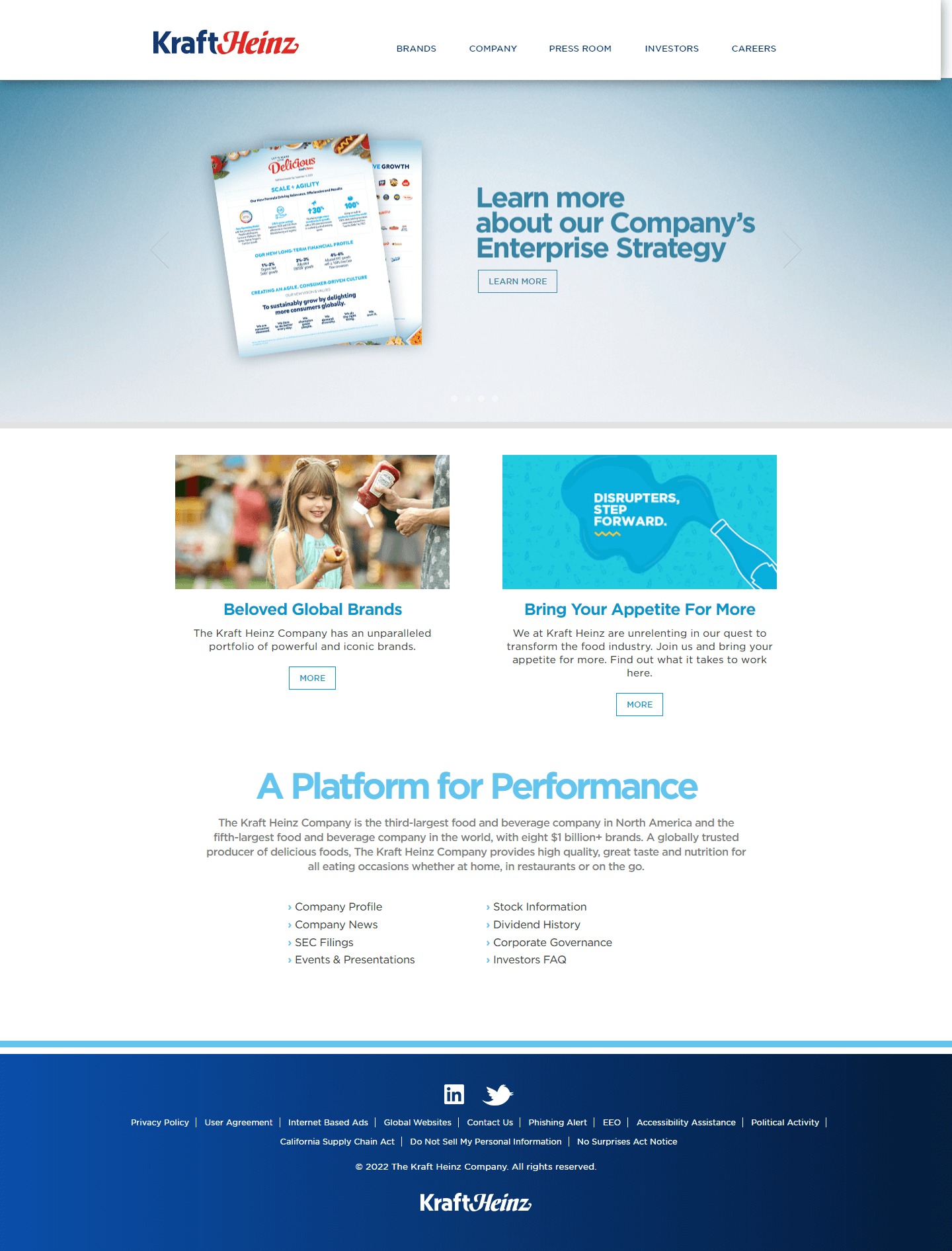 Kraft Heinz Company Website Development​