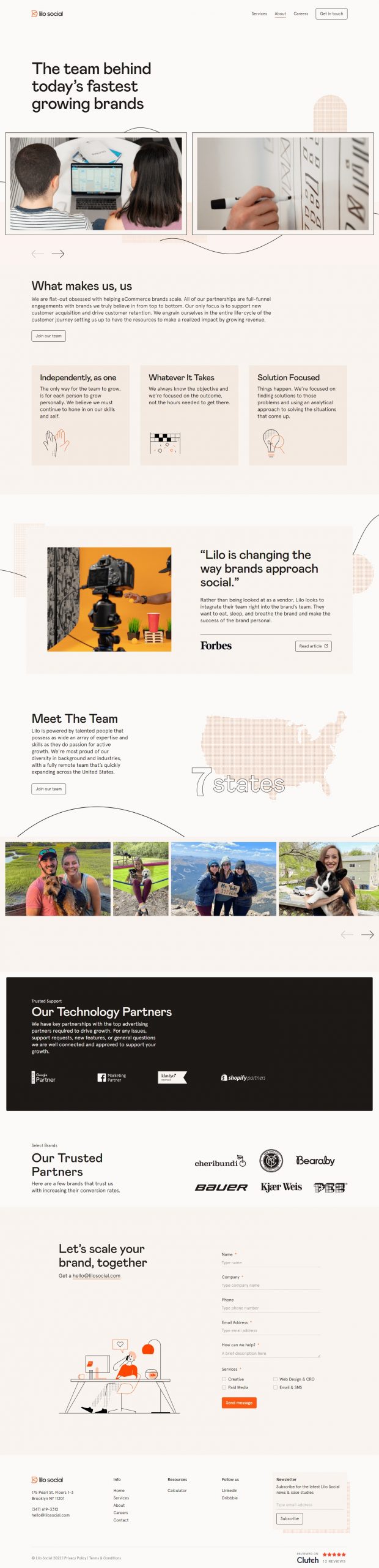 Lilo Social website Search Engine Optimization​