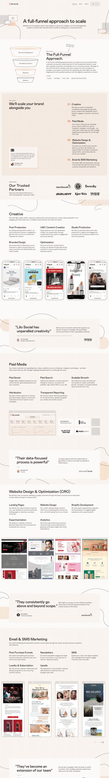 Lilo Social website Search Engine Optimization​