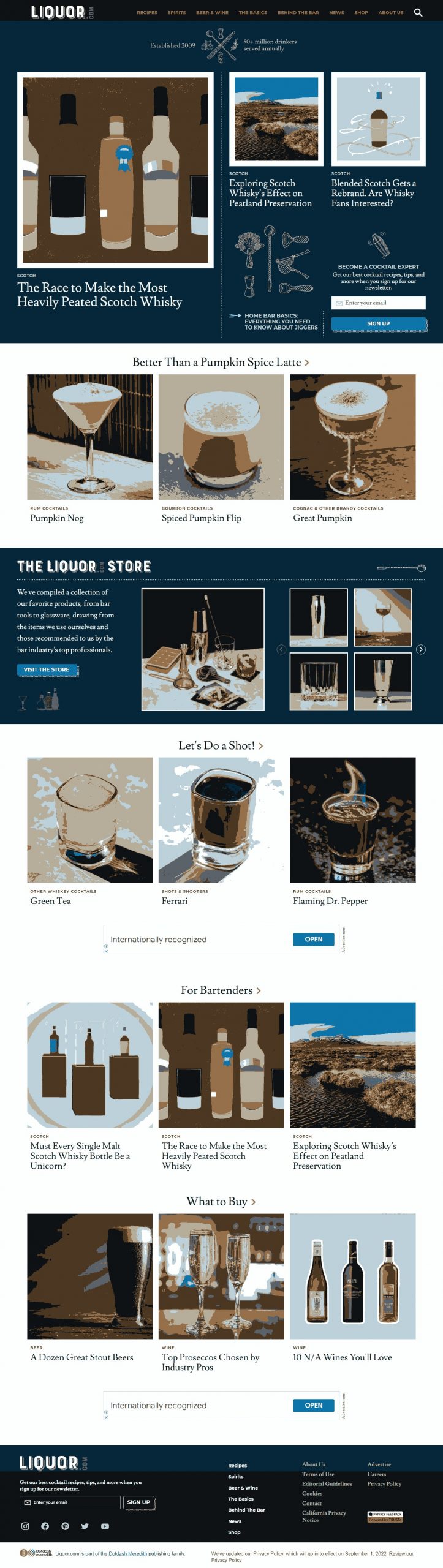 Liquor Website Design