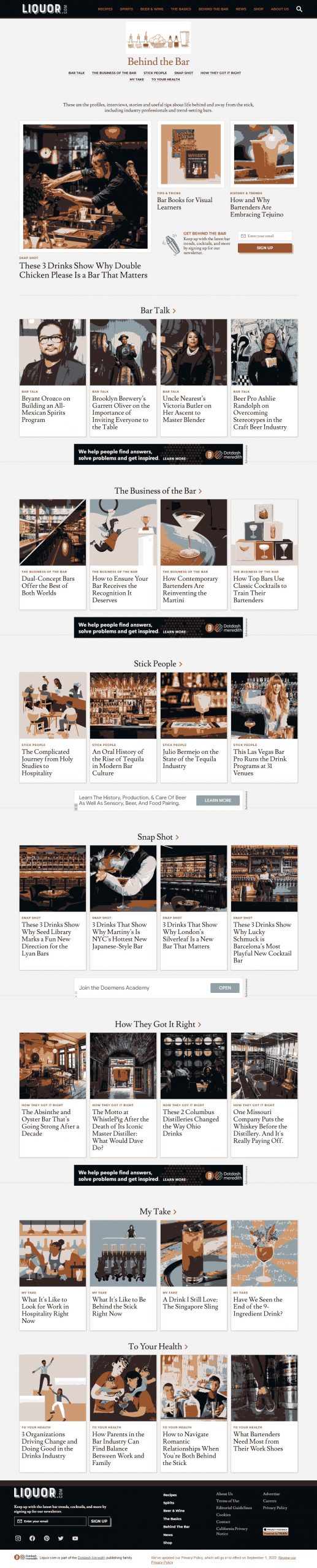 Liquor Website Design