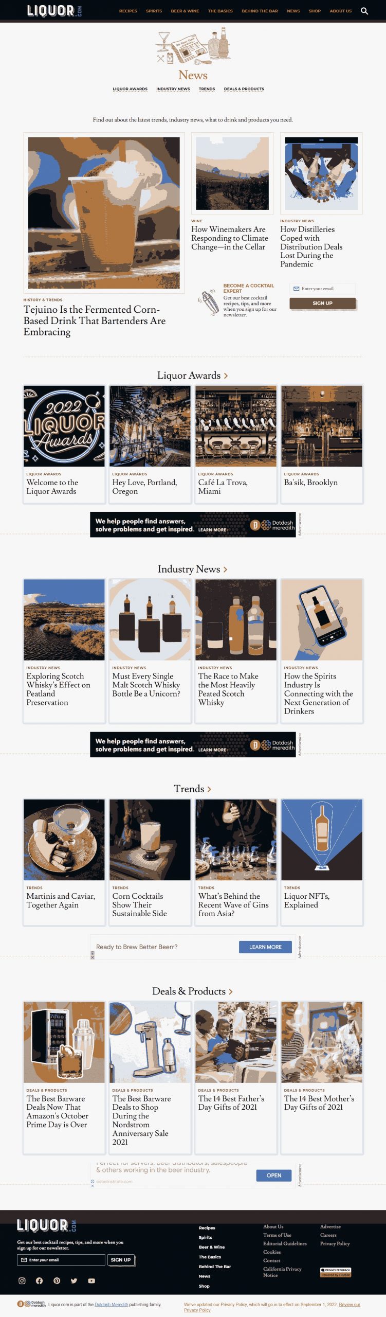 Liquor Website Design