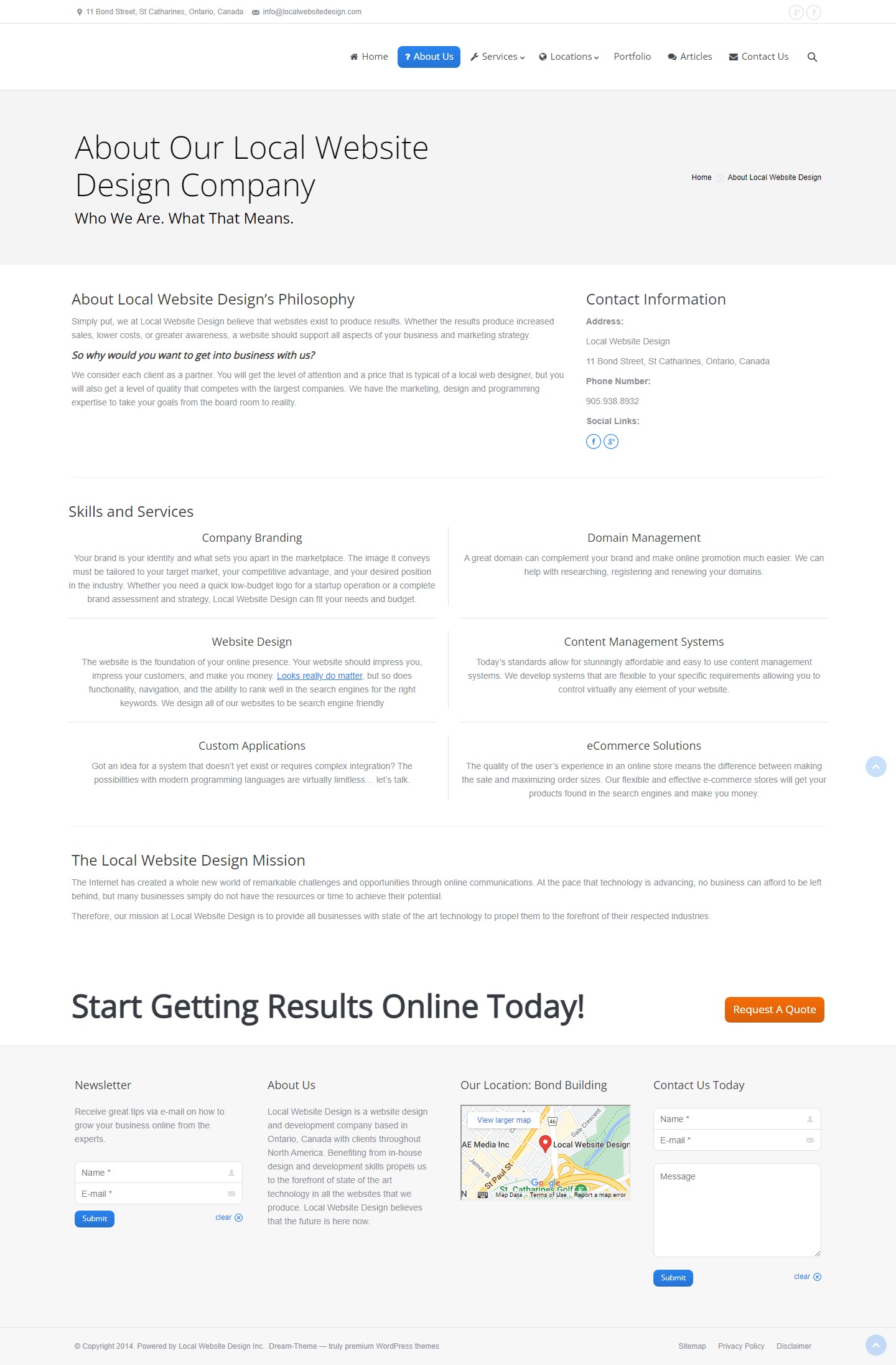 Local Website Design Graphic Design​