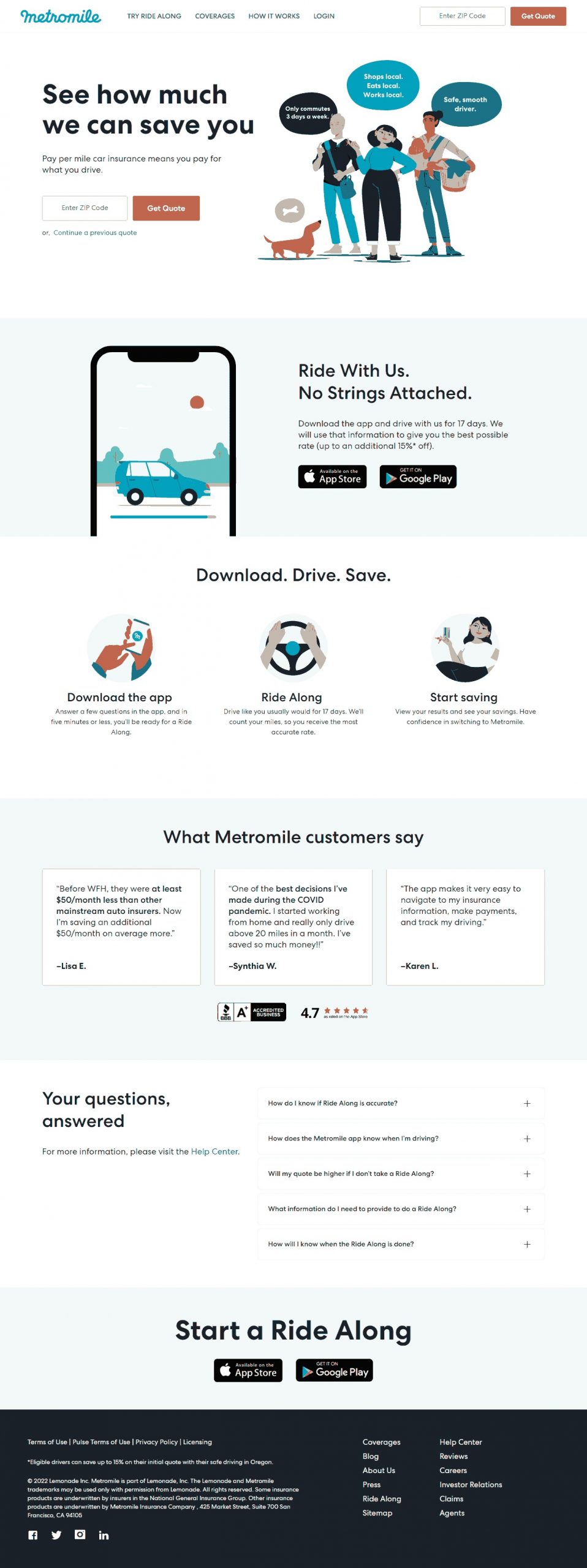 Metromile Social Media Ads​