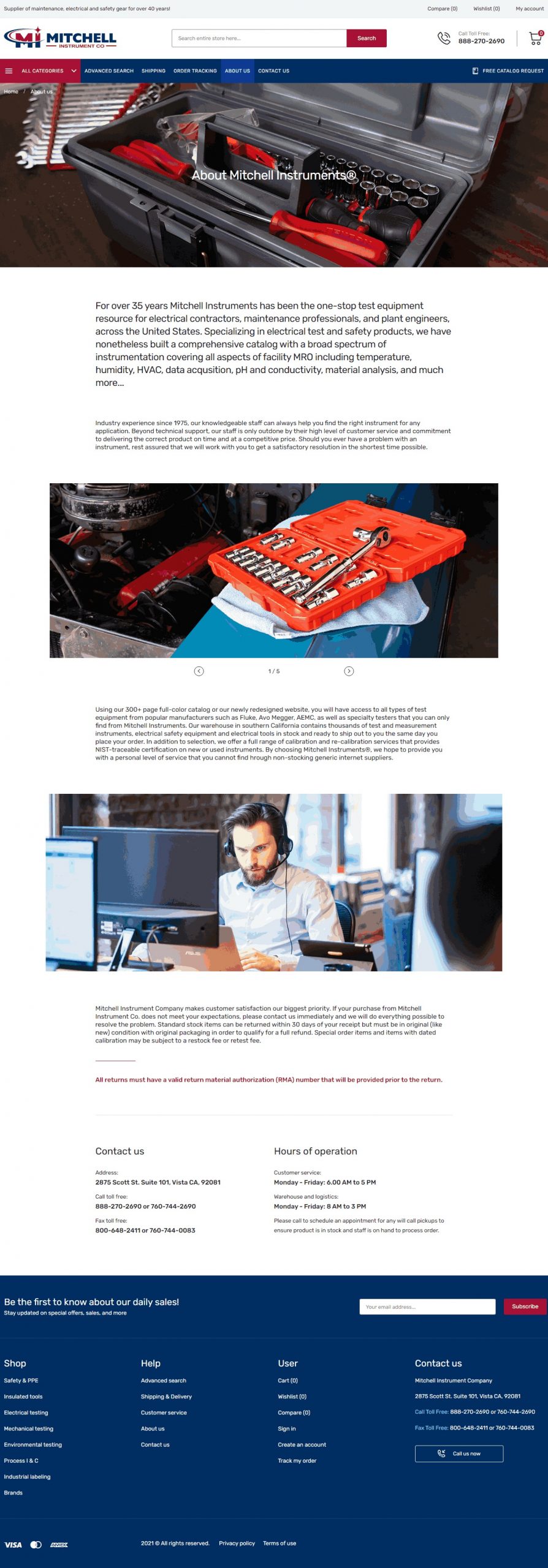 Mitchell instrument Social Media Ads​