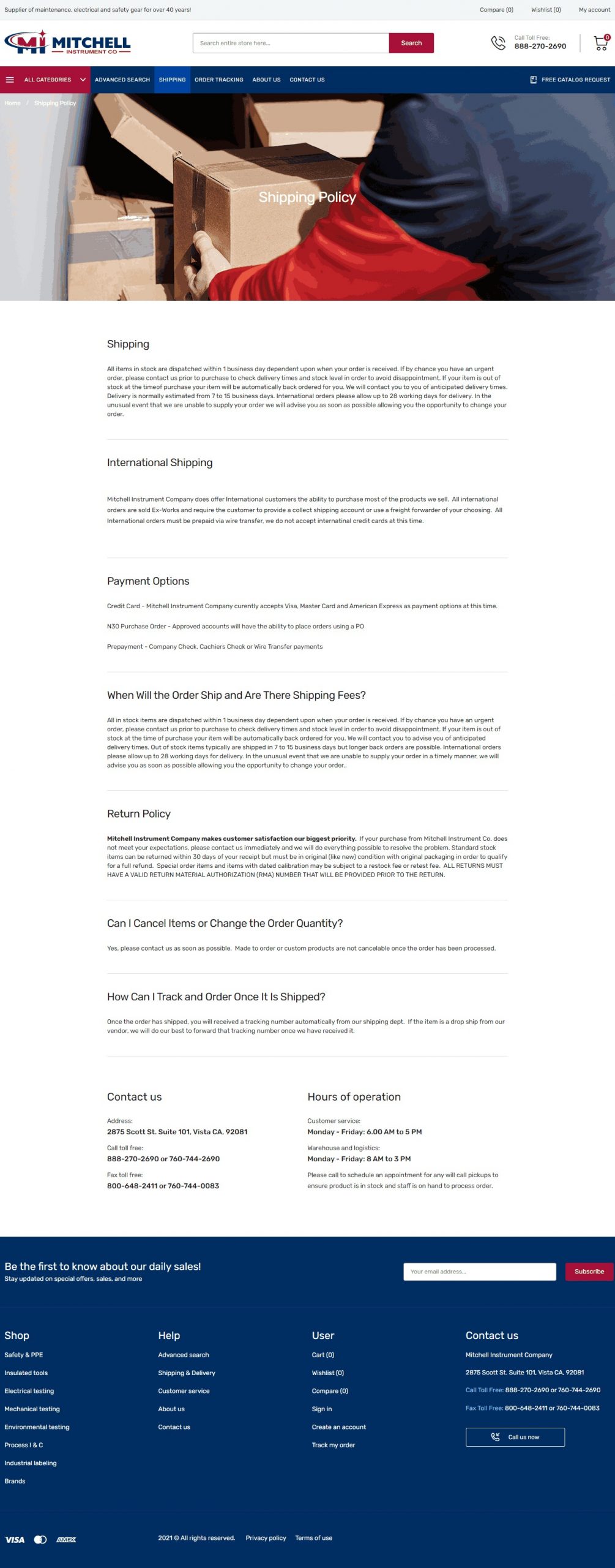 Mitchell instrument Social Media Ads​