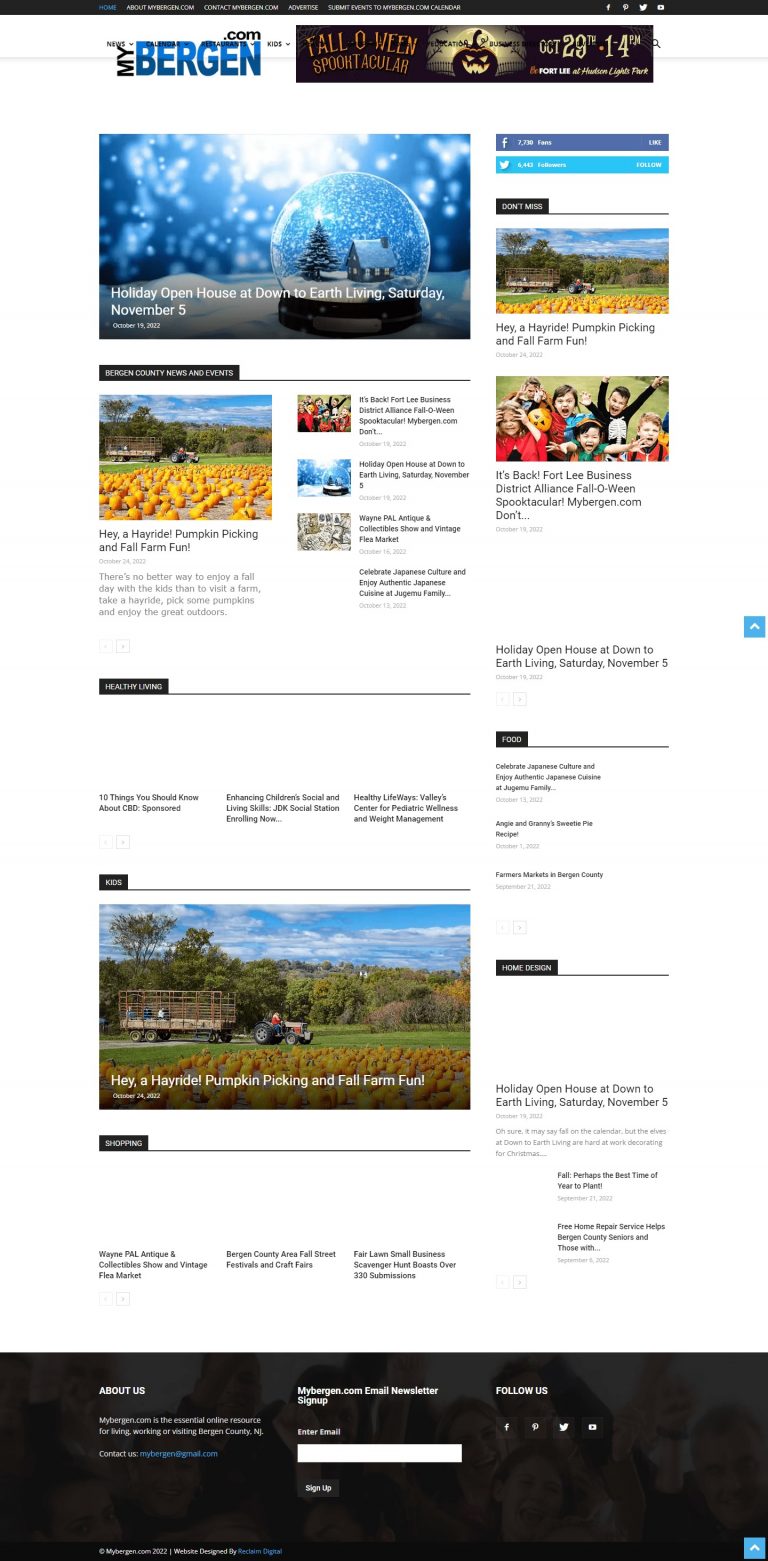 My Bergen website Search Engine Optimization​