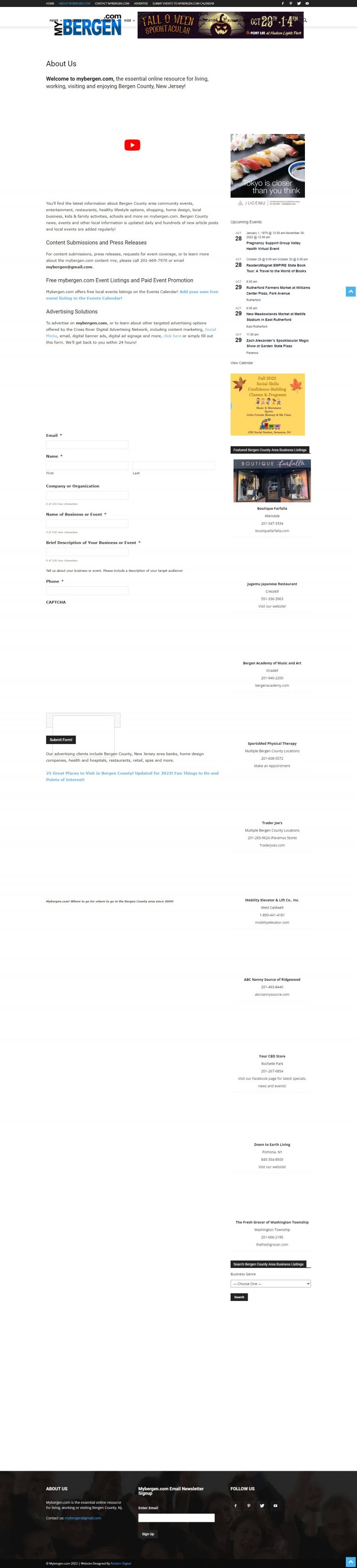 My Bergen website Search Engine Optimization​