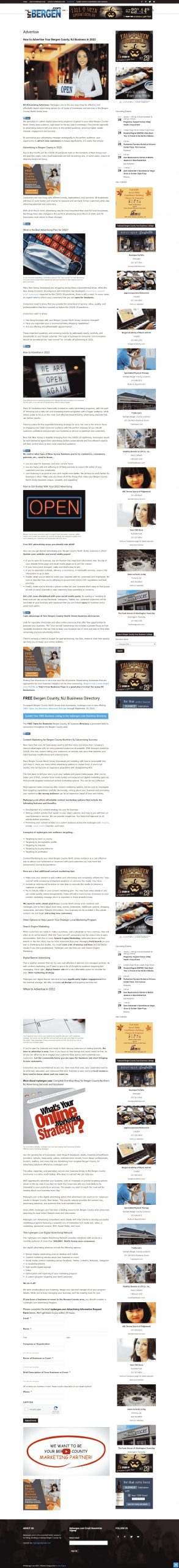 My Bergen website Search Engine Optimization​