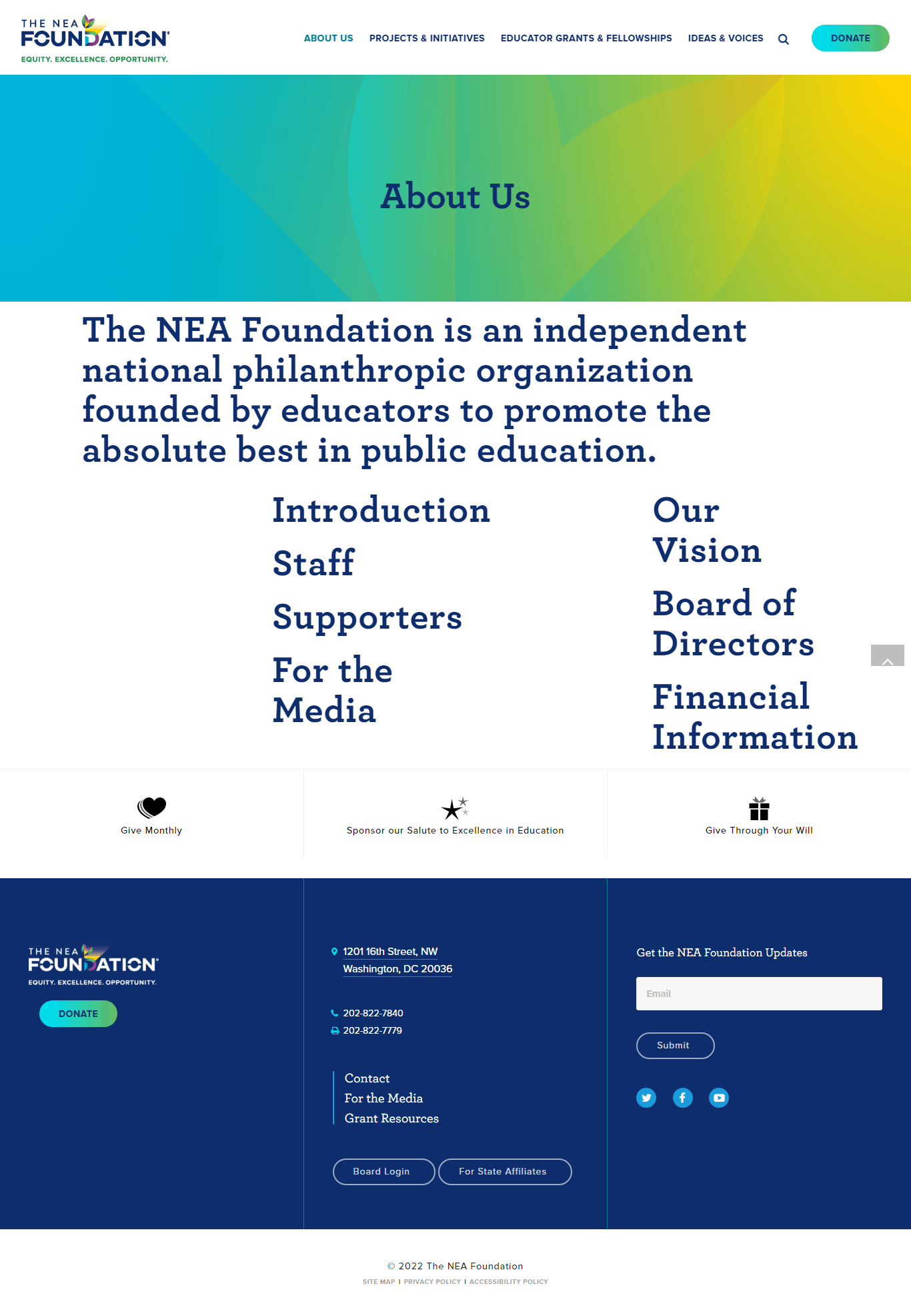 NEA Foundation Social Media Ads