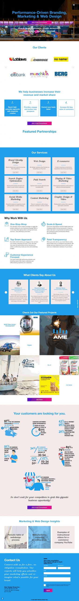 New design group Social Media ads​