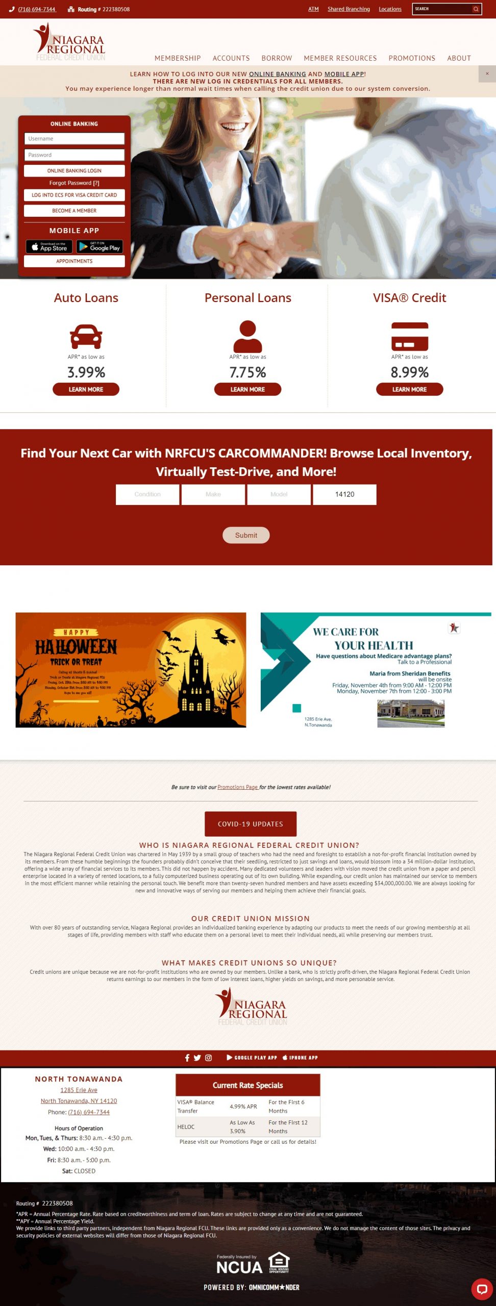 Niagara regional fcu Social Media Ads