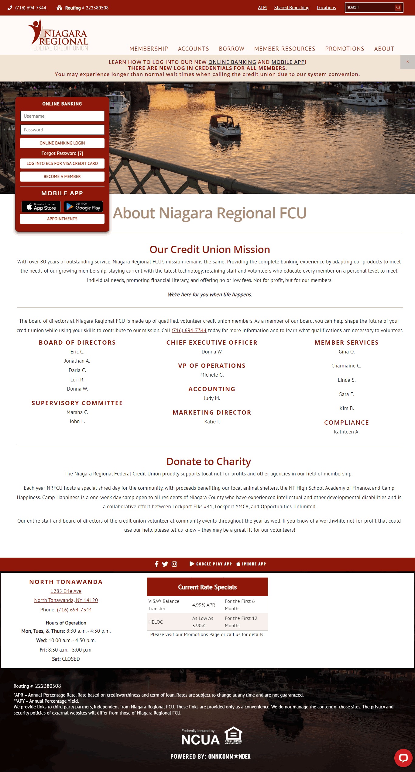 Niagara regional fcu Social Media Ads