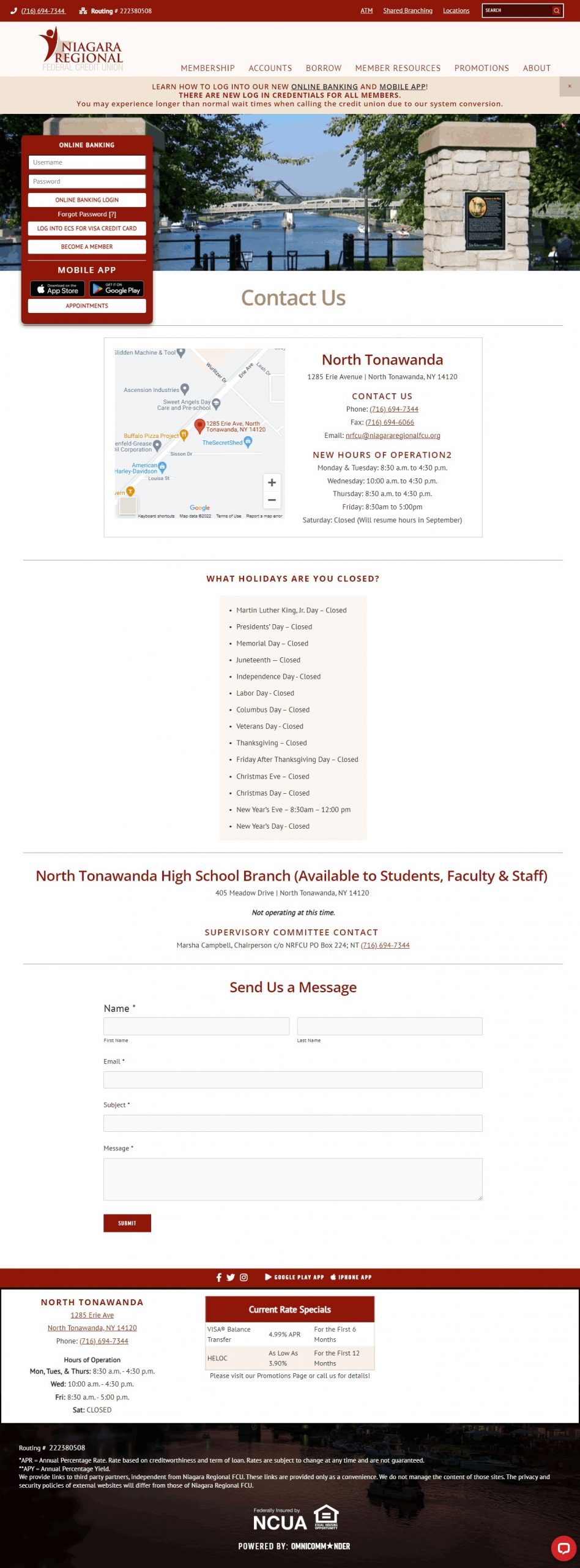 Niagara regional fcu Social Media Ads