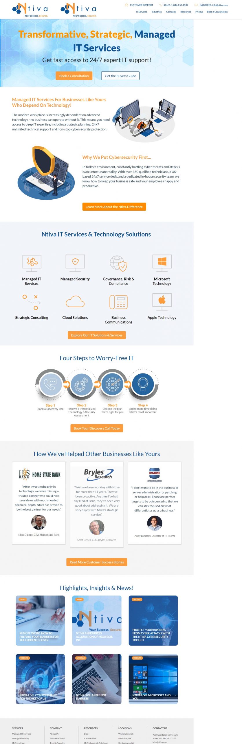 Ntiva Website Design​