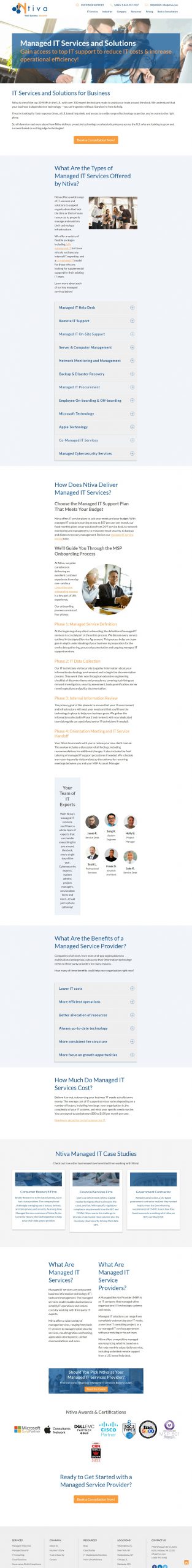 Ntiva Website Design​