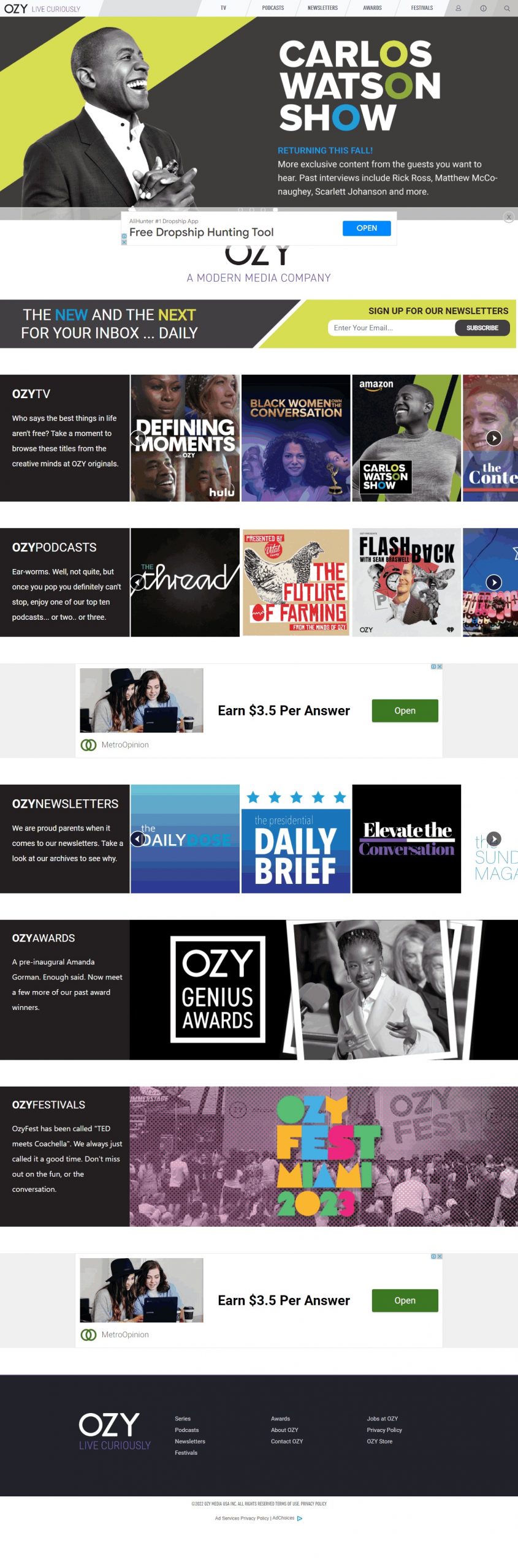 ozy Social Media Ads​