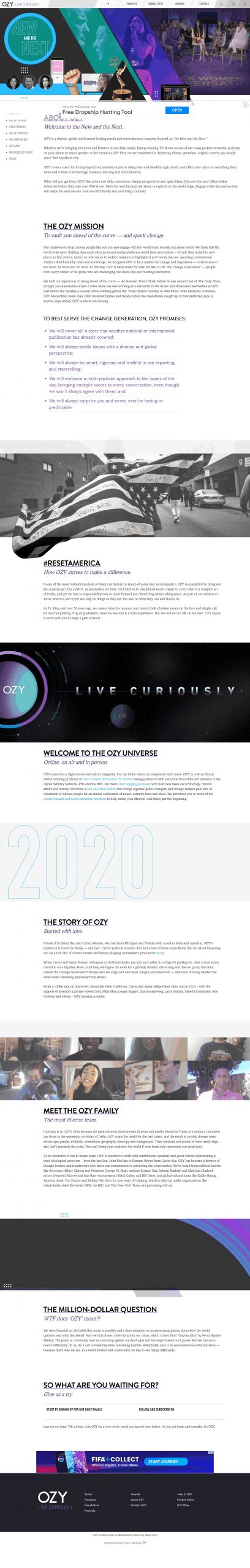 ozy Social Media Ads​