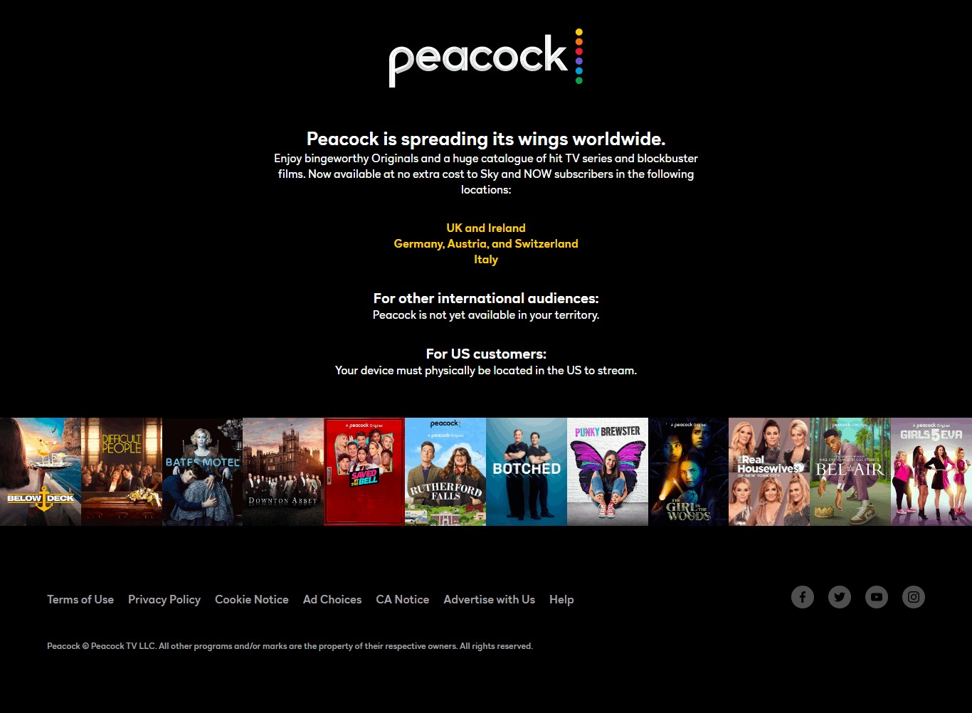 peacocktv Social Media Ads