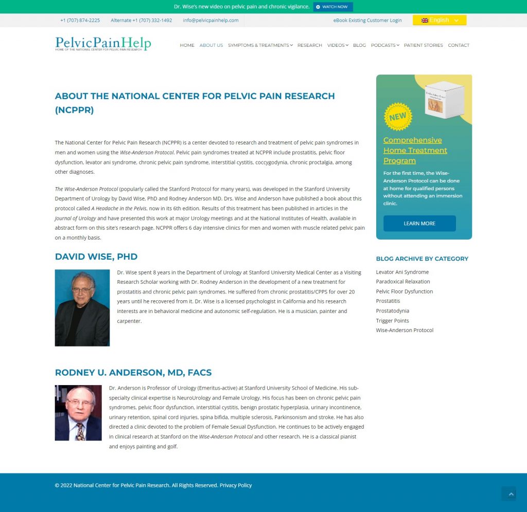 Pelvic Pain Help Graphic Design​