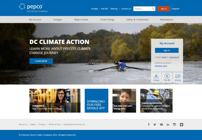 Pepco website Search Engine Optimization​