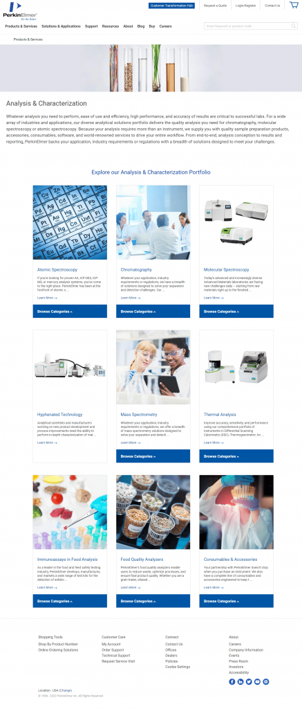 Perkin Elmer Digital Marketing​
