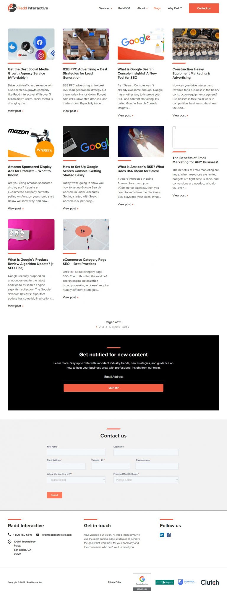 Radd Interactive Website Design​