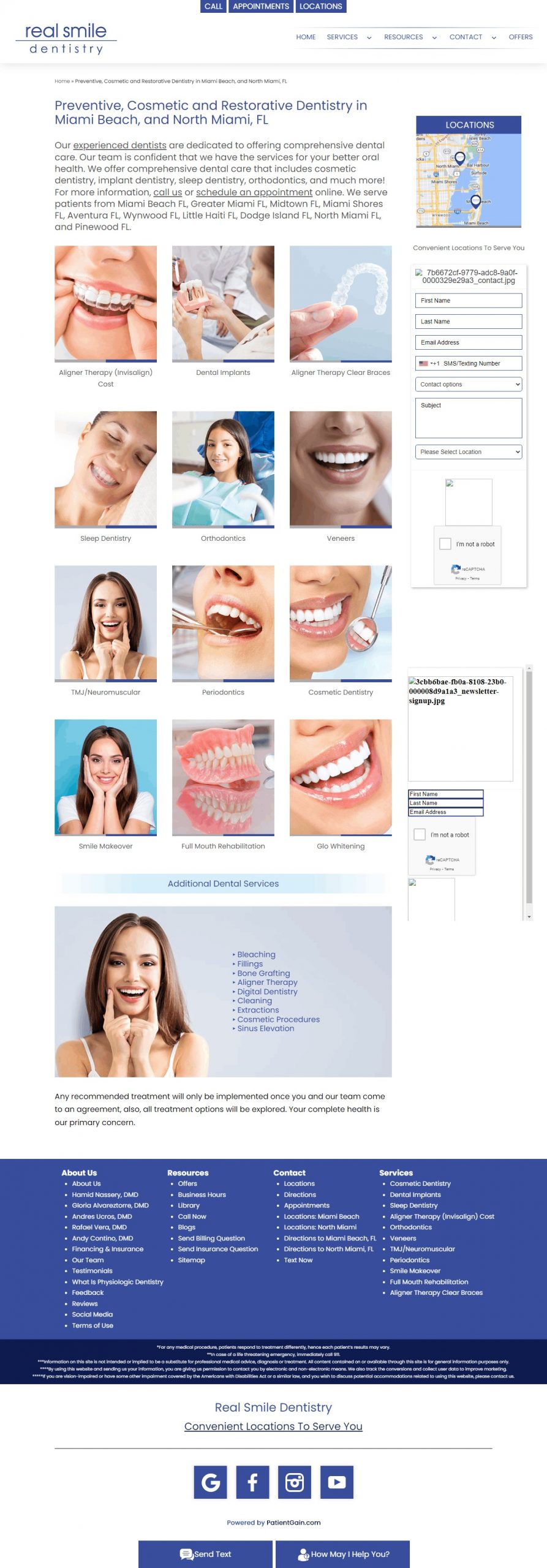 Real Smile Dentistry Website Design​