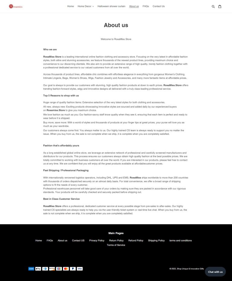 Rosa Miss Business Strategy